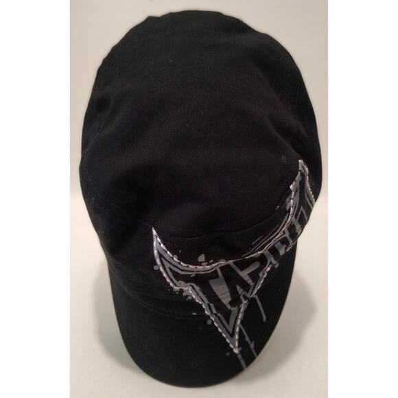 Tapout Black Grey White Hat Adjustable Drip Wet Paint Logo Conductor Style Cap - Picture 6 of 7